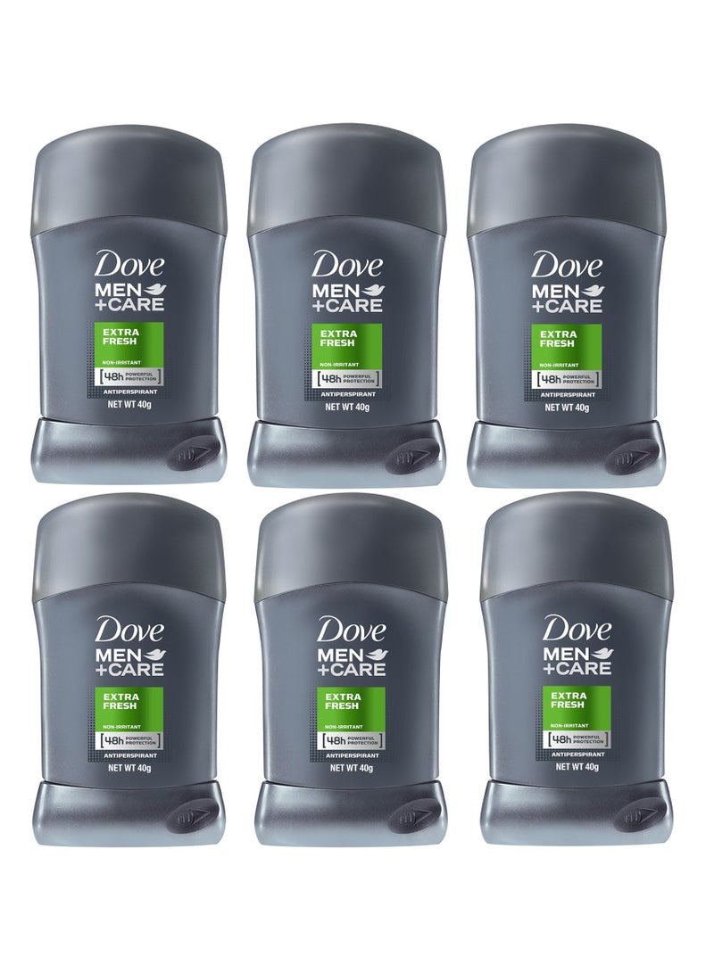 Dove Extra Fresh Comfort Antiperspirant Deodorant 40gm (Pack of 6) - Image 1